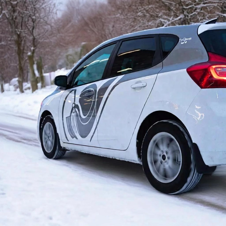 Каршеринг, автомобиль, зима