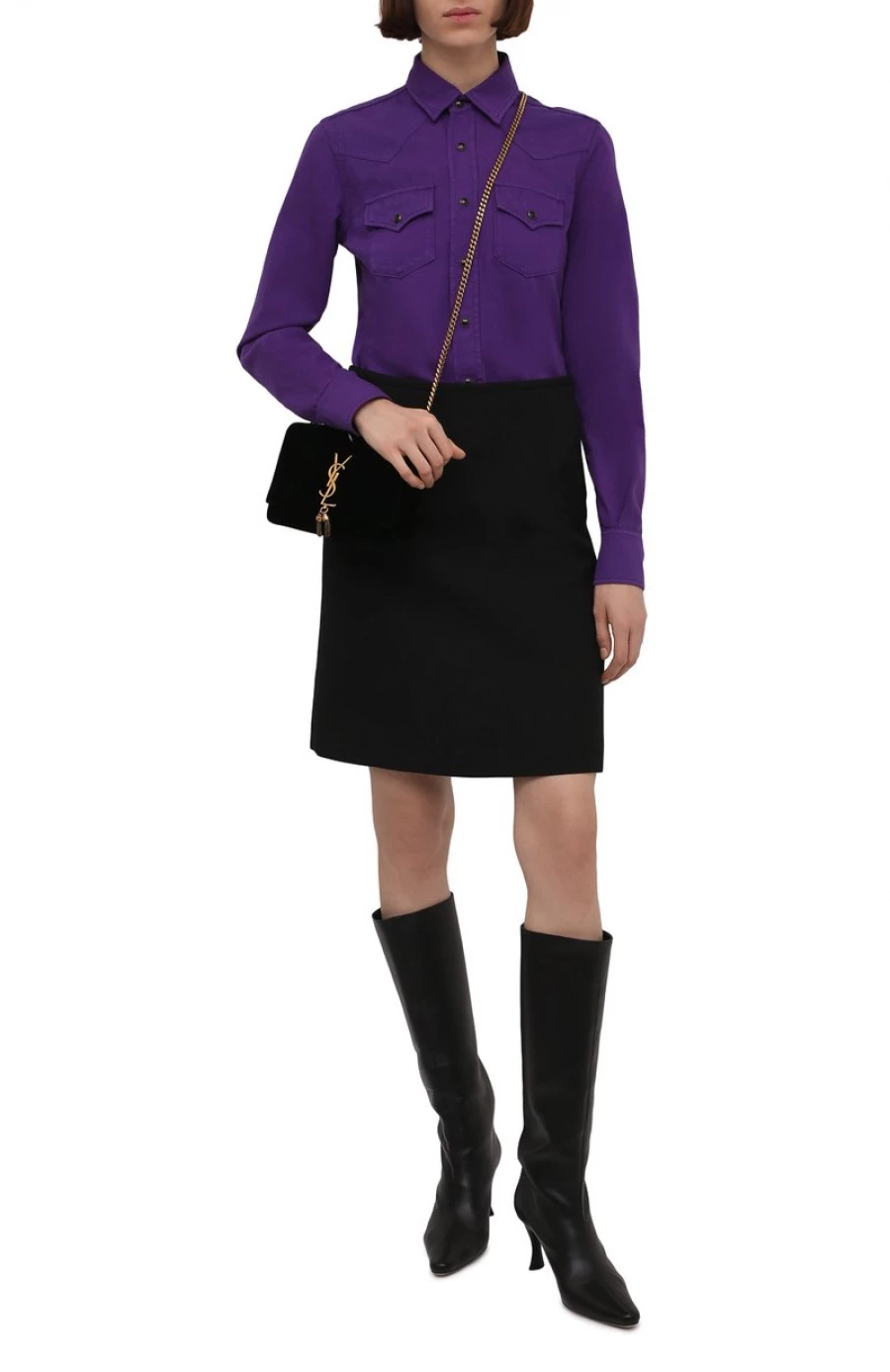 Хлопковая рубашка, 64 200 рублей.