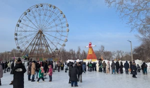 В парке «Арлекино» барнаульцы встретили весну и проводили зиму.