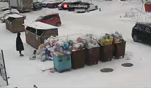 Баки с мусором на ул. Пролетарская, 160.