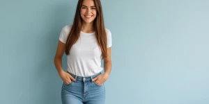 Девушка. Джинсы. Мода. 