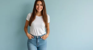 Девушка. Джинсы. Мода. 