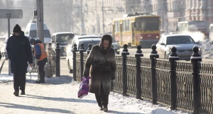 Зима в Барнауле. Мороз.