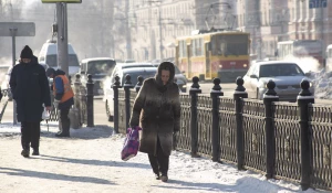 Зима в Барнауле. Мороз.