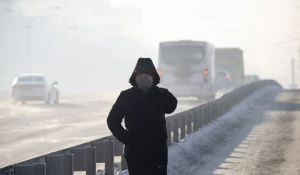 Зима в Барнауле. Мороз.