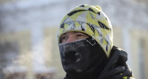 Зима в Барнауле. Мороз.