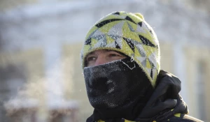 Зима в Барнауле. Мороз.