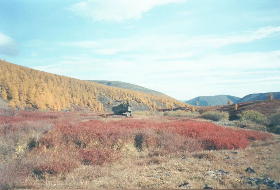 Экспедиция российско-швейцарской команды в Якутию в 2000 году. 