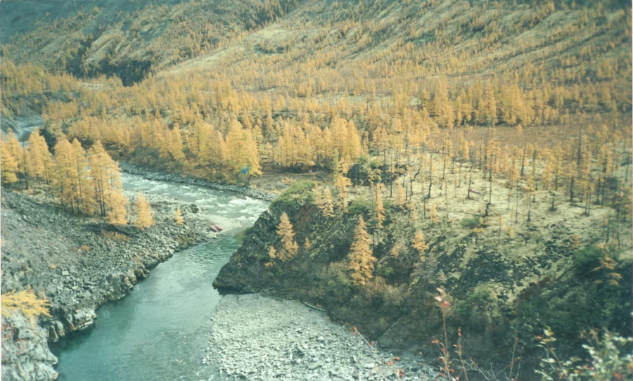 Экспедиция российско-швейцарской команды в Якутию в 2000 году. 