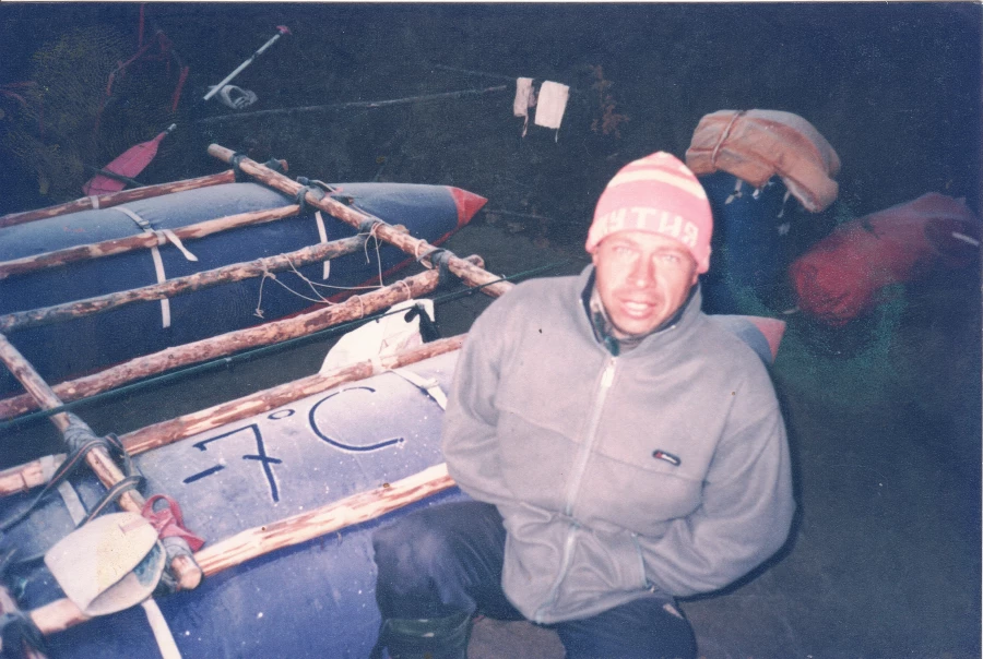 Сплав российско-швейцарской команды в Якутию в 2005 году. 