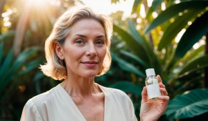 Женщина с парфюмом.