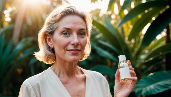 Женщина с парфюмом.