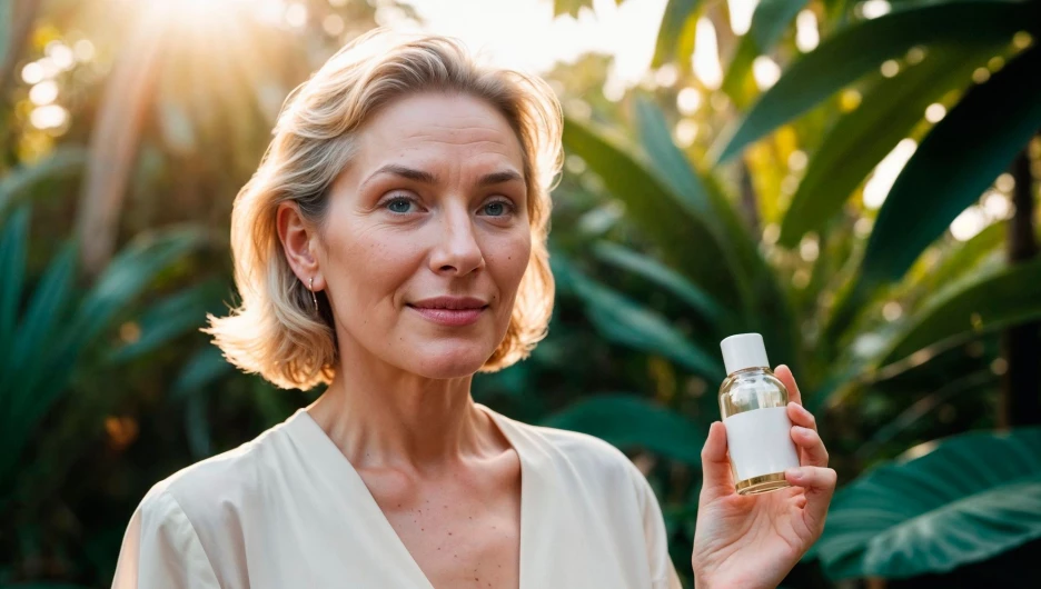 Женщина с парфюмом.