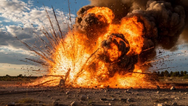Взрыв. Огонь.