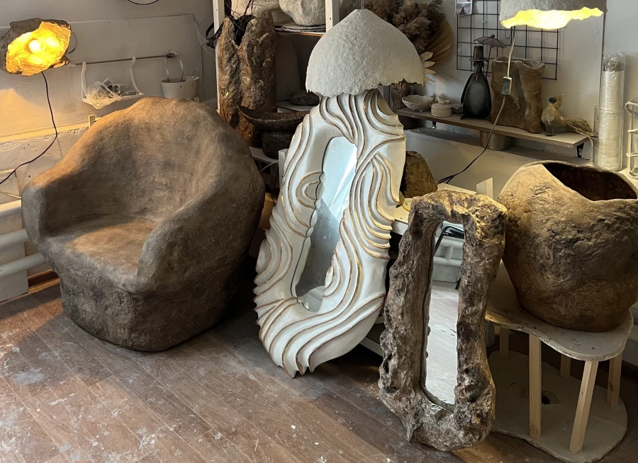 Кристина Паутова. Изделия из картонных латков для яиц