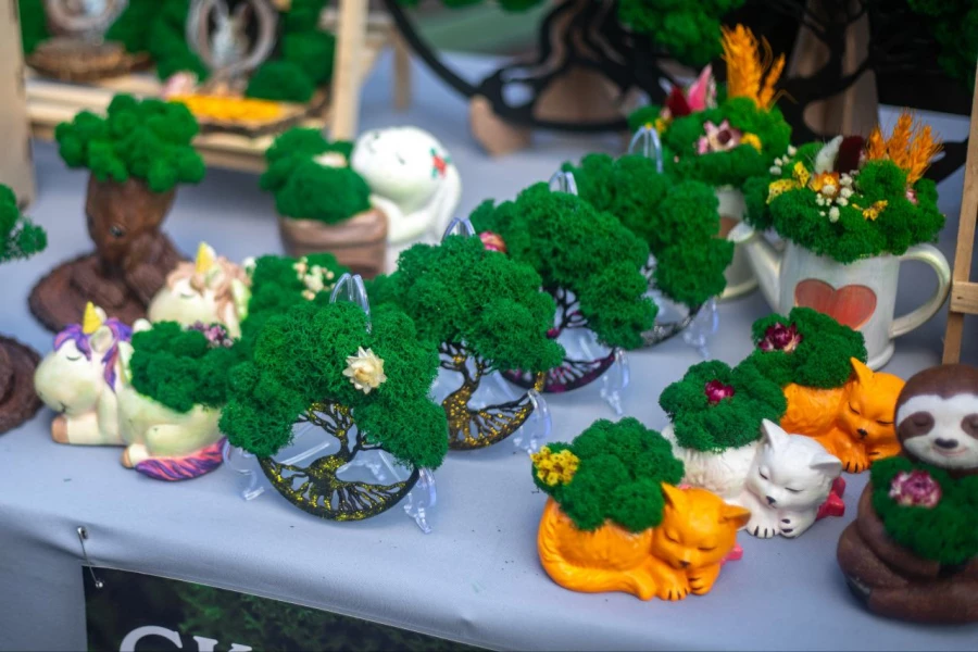 Наталья Сорокина. Изделия из стабилизированного мха