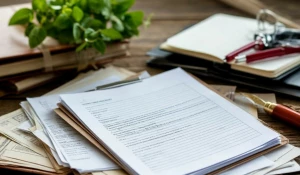 Документы на столе