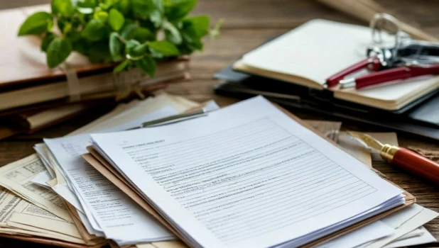 Документы на столе