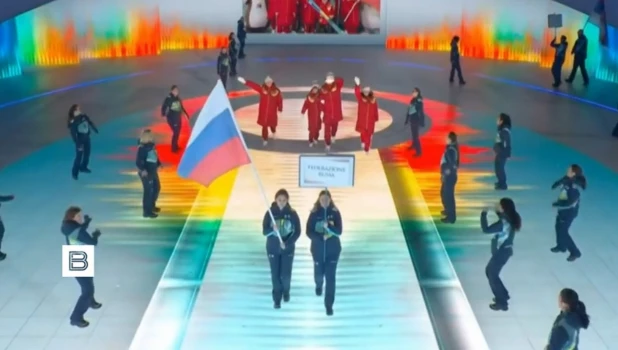 Российская сборная на открытии Паралимпиады 2026.
