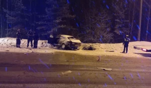 Место ДТП, в котором погибла актриса Екатерина Ведунова.