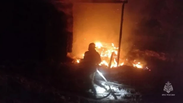 Пожар в Залесово