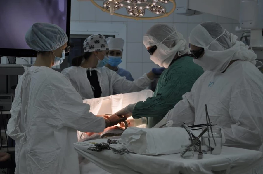 Операционная Краевой клинической больницы.