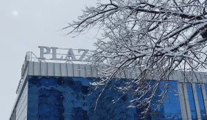 Снегопад в Барнауле.