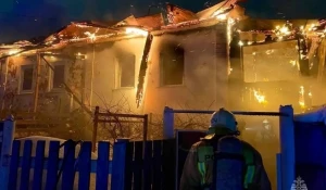 Смертельный пожар в частном доме Барнаула.