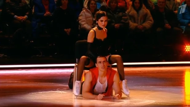 Сергей Шубенков и Елизавета Худайбердиева в финальном выпуске «Ледникового периода».