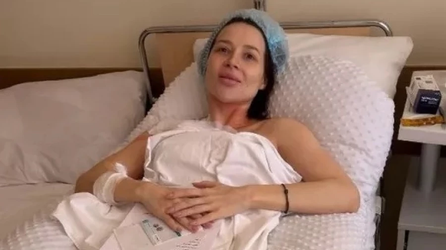 Блогер Лерчек во время терапии.