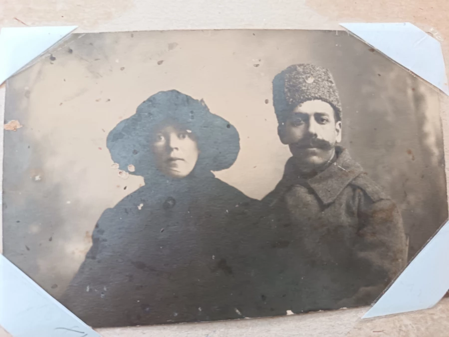 Вера Семеновна с мужем.