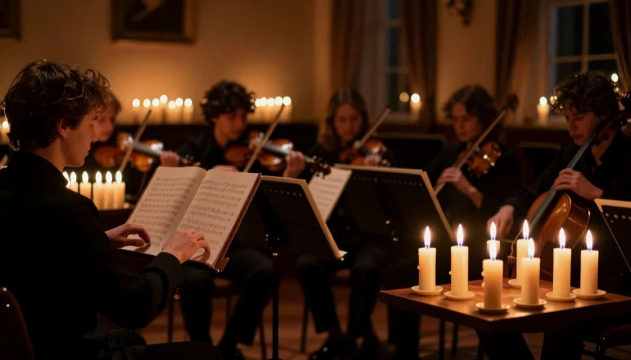 Оркестр при свечах