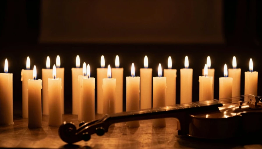 Свечи. Скрипка. 