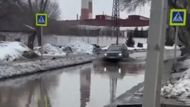 Весенний потоп в Барнауле.