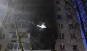 Крупный пожар в Москве.