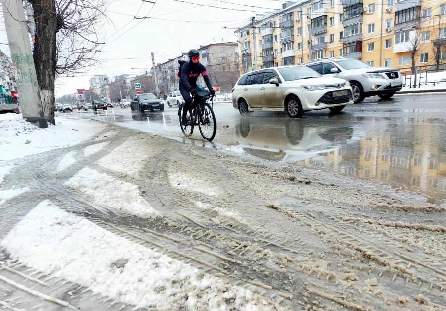 Барнаул. Снегопад