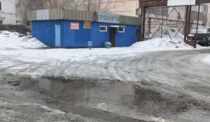 Лужи в Барнауле