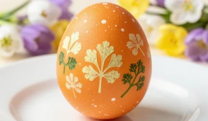 Яйца вареные. Крашеные яйца.