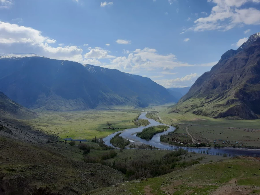 Самая горная базовая станция, Чулышманская долина, Республика Алтай.