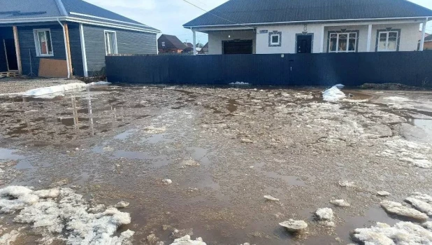 Подтопление в Хомутовском районе.