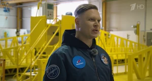 Женя Трофимов на главном космодроме России.