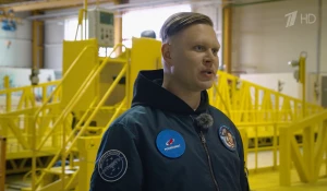 Женя Трофимов на главном космодроме России.