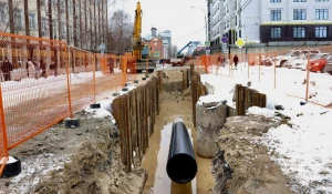 Реконструкция канализационного коллектора на улице Чкалова.