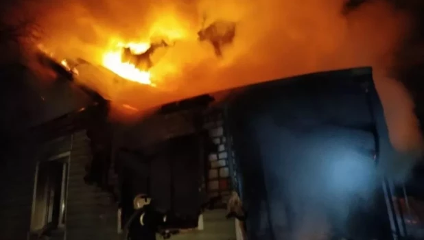 Пожар в Заринске