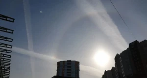 Солнечное гало над Барнаулом.
