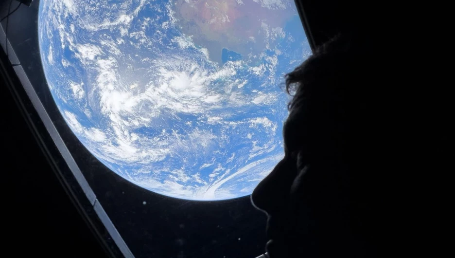 Вид на Землю из космоса.