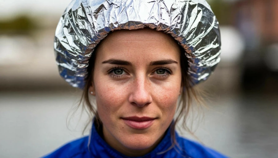 Шапочка из фольги