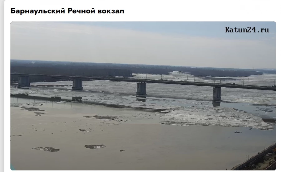 Обь в Барнауле.