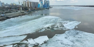 Подвижки льда в Барнауле, 6 апреля. 