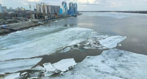 Подвижки льда в Барнауле, 6 апреля. 